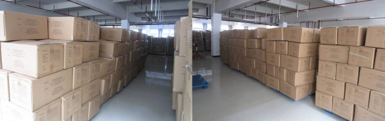 Finished product piled